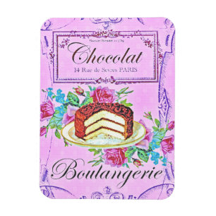 Konditorei für viktorianische Schokoladenkuchen Magnet