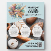 Konditorei-Geschäft Konditor Desserts Menü Preisli Fotoplatte (Vorderseite)