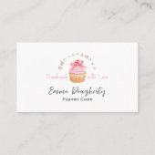 Konditorei Koch Bäckerei Cupcake Coquette Rosa Kir Visitenkarte (Vorderseite)