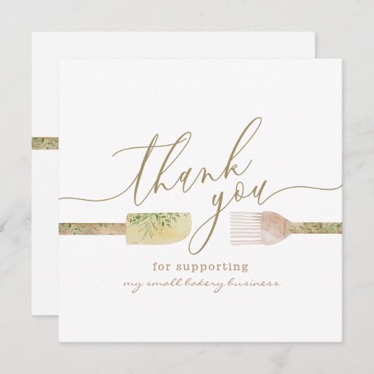 Konditorei Koch Bäckerei Konditorei vielen Dank Einladung (Vorne/Hinten)