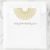 Konditorei Koch Backflüster Moderner Catering Rechteckiger Aufkleber (Tasche)