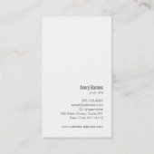 Konditorei Koch Backflüster Moderner Catering Visitenkarte (Rückseite)