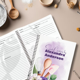 Konditorei Koch Backpulver Lila Rezepte Notizblock