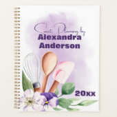 Konditorei Koch Backtriebmittel Lila Wasserfarbe Planer (Vorderseite)