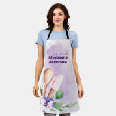 Konditorei Koch Backtriebmittel Lila Wasserfarbe Schürze (Getragen)