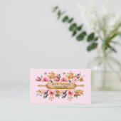Konditorei Koch Baker Rolling Button florrosa Visitenkarte (Stehend Vorderseite)