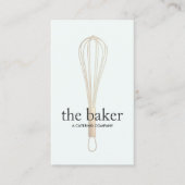 Konditorei Koch Baker Whisky Logo Bakery Catering Visitenkarte (Vorderseite)