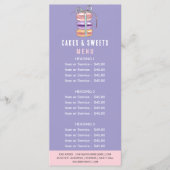 Konditorei Koch Cakes & Süßigkeiten Macaron Preisl Menükarte (Vorderseite)