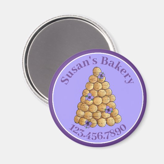 Konditorei Koch Croquembouche Hochzeitstorte Magnet (Vorderseite/Rückseite)