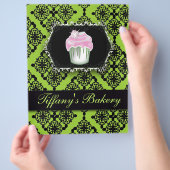 Konditorei Koch Cupcake Kuchen Bäckerei Flyer (Hand)