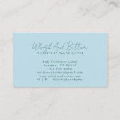 Konditorei Koch Dessert Catering Visitenkarte (Rückseite)