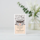 Konditorei Koch Kuchen und Gebäck Pfirsich Visitenkarte (Stehend Vorderseite)