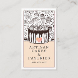 Konditorei Koch Kuchen und Gebäck Pfirsich Visitenkarte