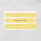 Konditorei Koch mit Kuchen und Kuchen Fun Bäckerei Visitenkarte (Rückseite)