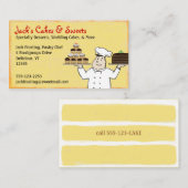 Konditorei Koch mit Kuchen und Kuchen Fun Bäckerei Visitenkarte (Vorne/Hinten)