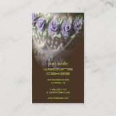 Konditorei-Koch-Visitenkarten, dunkle Schokolade Visitenkarte (Rückseite)