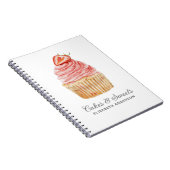 Konditorei Köche Bäckerei Cupcake Notebook Notizblock (Rechte Seite)