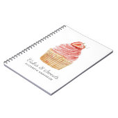 Konditorei Köche Bäckerei Cupcake Notebook Notizblock (Linke Seite)