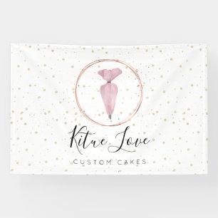 Konditorei Patisserie Wasserfarbe Tortenmacher Banner