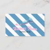 Konditorei-Shop Rohrleitung Tasche & Herz Blue Str Visitenkarte (Vorderseite)