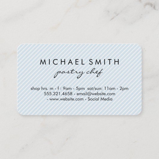 Konditorei Visitenkarte (Rückseite)