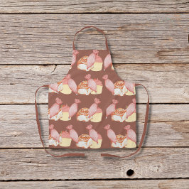 Konditorei, Zimtgebäck und Kuchen braun Schürze