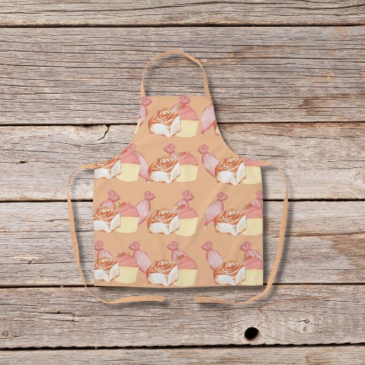 Konditorei, Zimtgebüsen und Kuchen Schürze