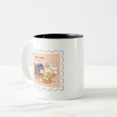 Konditorei Zweifarbige Tasse (Vorderseite Links)