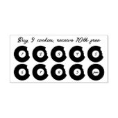 Konditoreien Donuts Punch Bäckerei Loyalität Gummistempel (Prägung)