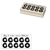 Konditoreien Donuts Punch Bäckerei Loyalität Gummistempel (Stempel)