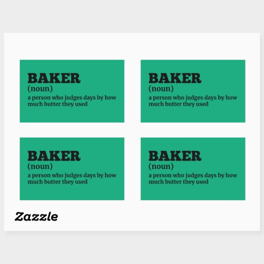 Konditoreikünstler Funny Definition Sticker (Blatt)