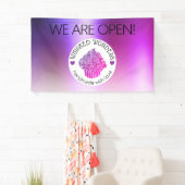 Konditorgebäck Glitzer Rosa Lila Banner (Insitu)