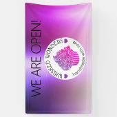 Konditorgebäck Glitzer Rosa Lila Banner (Vertikal)