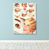 Konditorgebäck Leinwanddruck (Insitu (Holzboden))