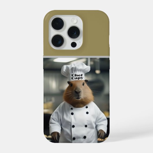 Konditorikunst: Der kulinarische Capybara iPhone Hülle (Rückseite)