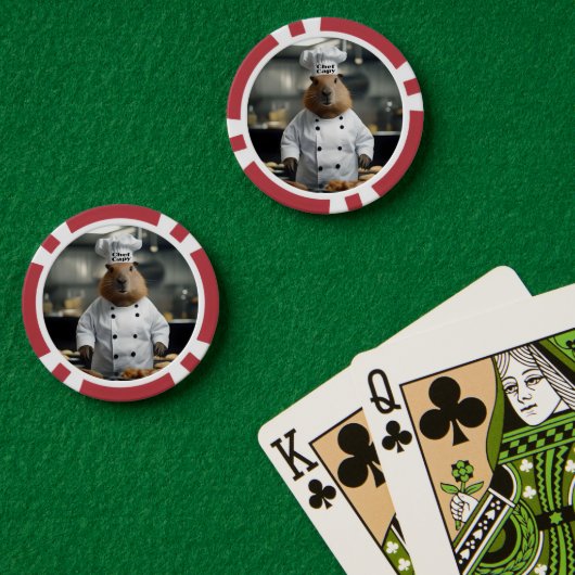 Konditorikunst: Der kulinarische Capybara Pokerchips (Pokertisch (doppelt))