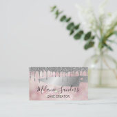 Konditormesser | Hintergrund des Bokeh-Glitzer Visitenkarte (Stehend Vorderseite)