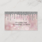 Konditormesser | Hintergrund des Bokeh-Glitzer Visitenkarte (Rückseite)