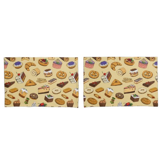 Konditormuster Kissenbezug (Vorderseite-Set)