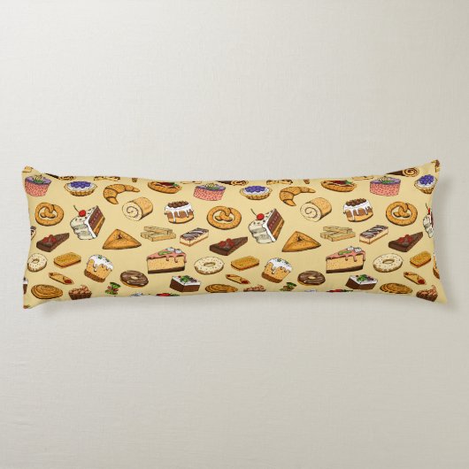 Konditormuster Seitenschläferkissen (Rückseite)