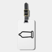 Kondom Gepäckanhänger (Vorderseite vertikal)