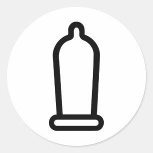 Kondom Runder Aufkleber