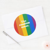 Kondom-Sinn verwenden Runder Aufkleber (Umschlag)