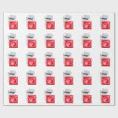 Kondome auf weißem Hintergrund Geschenkpapier (Flach)