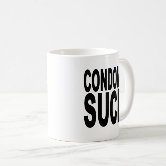 Kondome sind zum Kotzen Kaffeetasse (VorderseiteRechts)