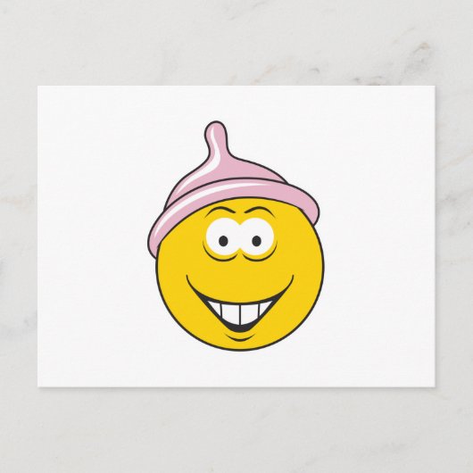 Kondomgesicht Postkarte (Vorderseite)