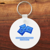 Kondoms verhindern Minivans Schlüsselanhänger (Vorderseite)