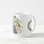 Kone Grün frisch geerntet 1. Weihnachtsfeier Foto Kaffeetasse (VorderseiteRechts)