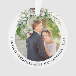 Kone Grün frisch geerntet 1. Weihnachtsfeier Foto Ornament