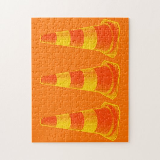 Kone mit gelben Streifen Puzzle (Vertikal)